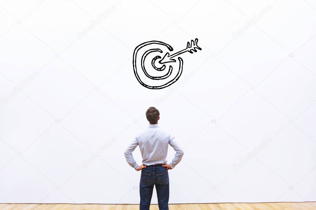 business target or goal concept, aim