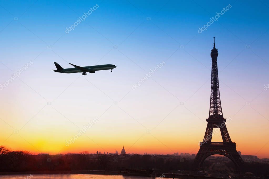 flight to Paris, travel by airplane to France