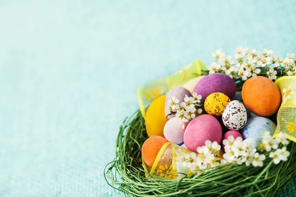 Colorful Easter chocolate eggs