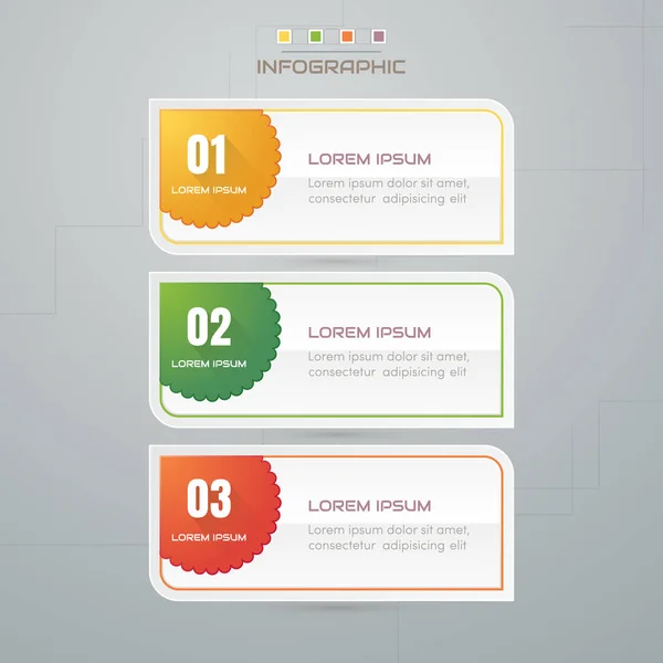 Modelo Design Infográficos Diagrama Processo Ilustração Vetorial Eps10 — Vetor de Stock