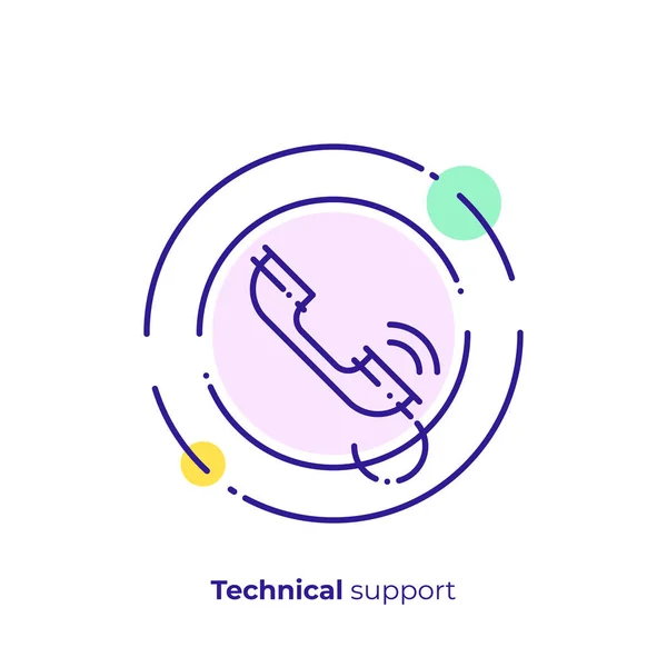 Ligne Consultation Financière Icône Art Aide Commerciale Vérifiée Art Vectoriel — Image vectorielle