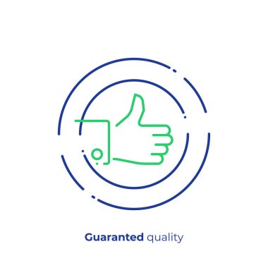 Sanat başparmak el gibi hizalayın. Takım oluşturma. Modern lineart tarzı ölçeklenebilir vektör simgesi. anahat öğelerini vektör çizim.