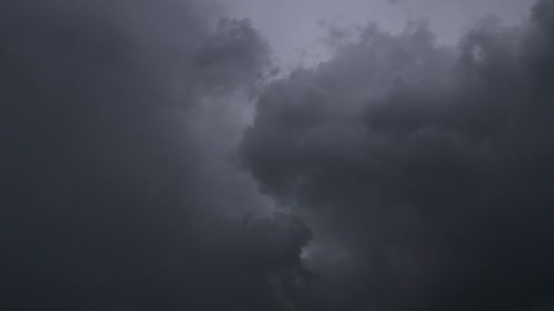 Lightning Strike Stormy Sky — Stock Video