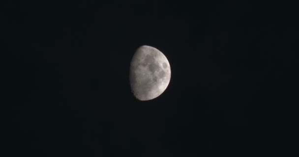 Pełnia Księżyca Ciemną Noc — Wideo stockowe