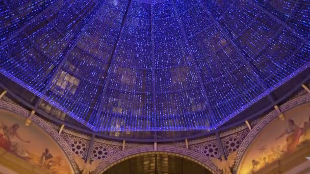 圣诞装饰的拱廊维托利奥艾玛努艾拉 2017年12月 意大利 — 图库视频影像