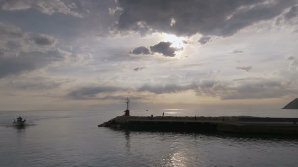 Temps Écoulé Des Nuages Orageux Fond Vidéo Résolution — Video