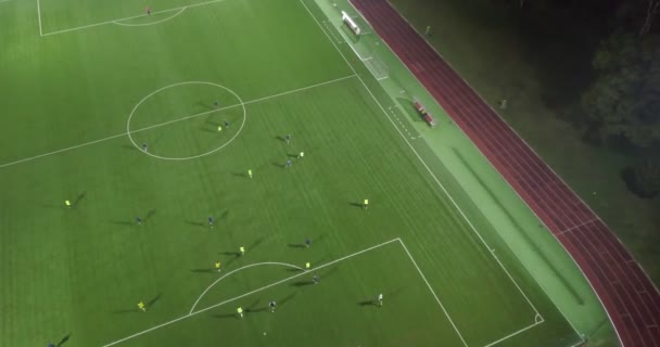 Piłka nożna Stadion Aereal widok — Wideo stockowe