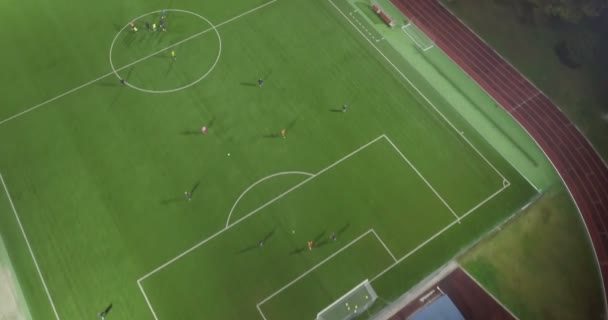 Soccer Stadium Aereal Visa — Stockvideo