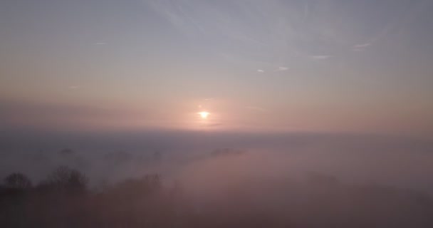 Létání Nad Konkrétní Země Silnici Vedoucí Malebnou Krajinou — Stock video