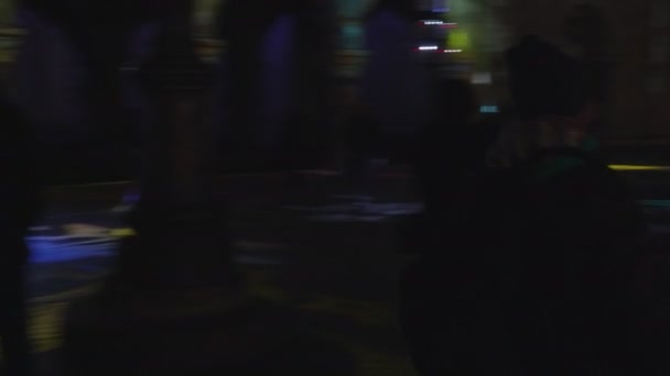 圣诞科莫广场大教堂夜灯 — 图库视频影像
