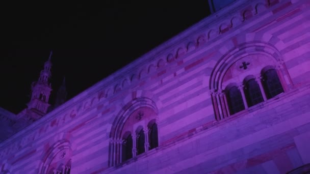 Como Duomo nachtlampje — Stockvideo