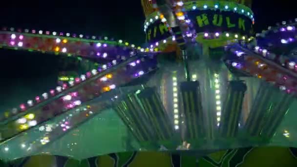 Amusement Park Jump Ride — Stock Video