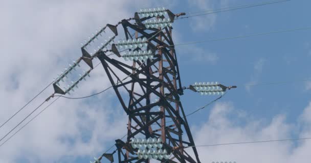 Power Line hoogspannings timelapse — Stockvideo