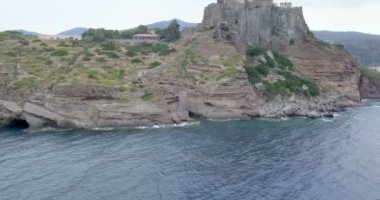 Capraia Adası Küçük Kule Hava Görüntüsü