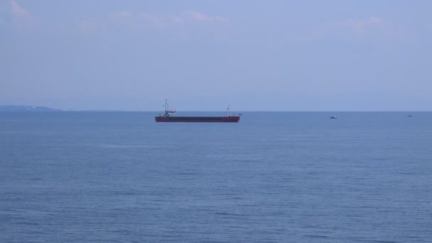 Statek towarowy Morze Śródziemne — Wideo stockowe
