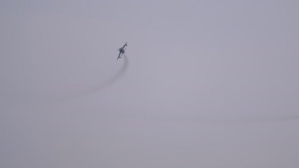 Kampfflugzeug Amx Ghibli über Flug — Stockvideo