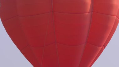 Sıcak Hava Balonu Kırmızı Yakın Çekim