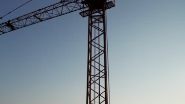 Crane Silouhette Güneş Işığı Gökyüzü