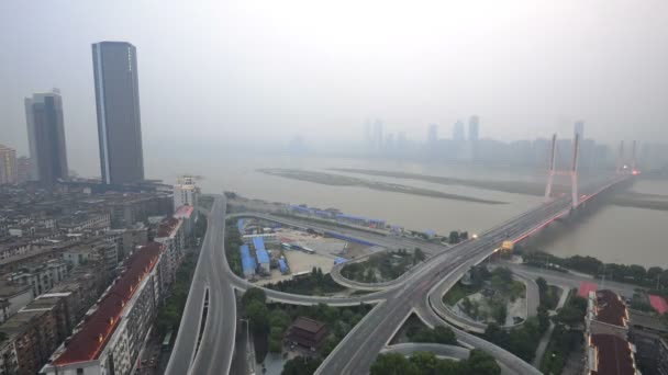 Tidsförskjutning Syn Nanchang City Kina — Stockvideo