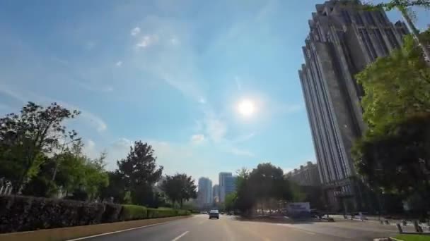 Stadtbild Von Changsha Straßenansicht Hunan China — Stockvideo