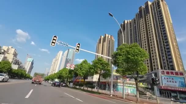 Stadtbild Von Changsha Straßenansicht Hunan China — Stockvideo