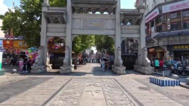 Changsha şehir manzarası, sokak manzarası, Hunan, Çin