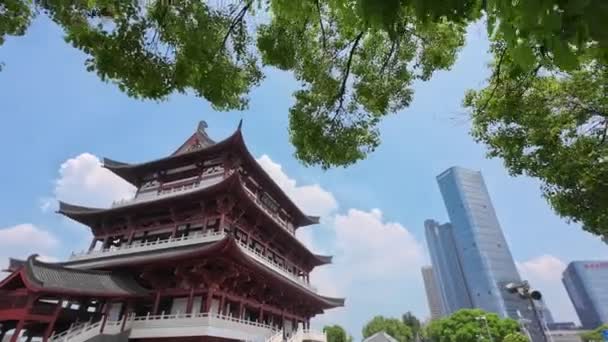 Der Tianxin Pavillon Ist Ein Alter Chinesischer Pavillon Der Alten — Stockvideo