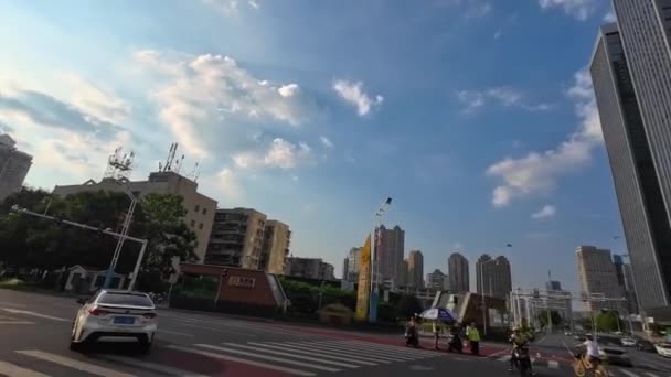 Stadtbild Von Changsha Straßenansicht Hunan China — Stockvideo