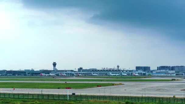 Międzynarodowe Lotnisko Changsha Huanghua — Wideo stockowe