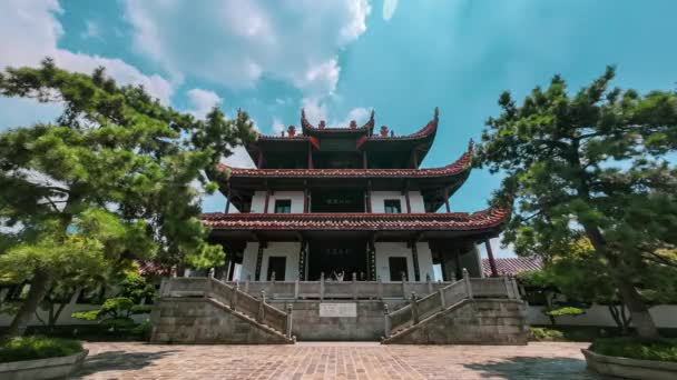 Tianxin Pavilion Old Chinese Pavilion Located Ancient City Wall Changsha — Stock Video