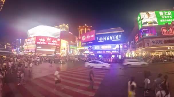 Stadtbild Von Changsha Straßenansicht Hunan China — Stockvideo