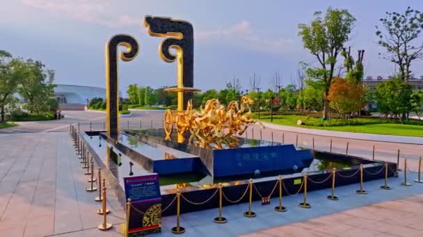 Парк Наследия Династии Наньчан Хань Национальный Археологический Парк — стоковое видео