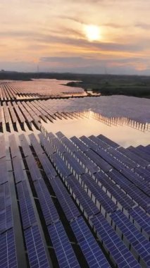 solar energy panels in a farm aerial view 