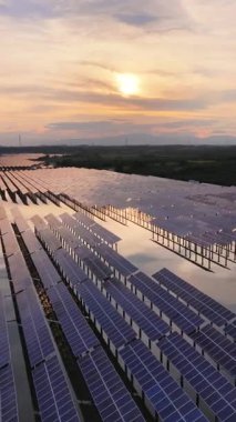 solar energy panels in a farm aerial view 