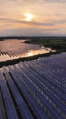 alternative energy solar panels aerial view 