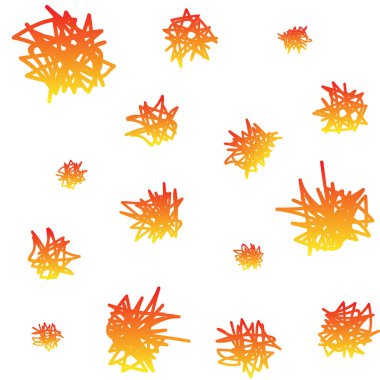 Kaotik soyut arka plan üzerinden grev. El çizilmiş diken dikişsiz desen