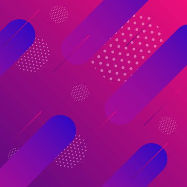 Soyut degrade arka plan. Geometrik diyagonal şekil ve dairelerin deseni