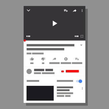 Youtube uygulamalı cep telefonu. Sosyal medya, video kanalı