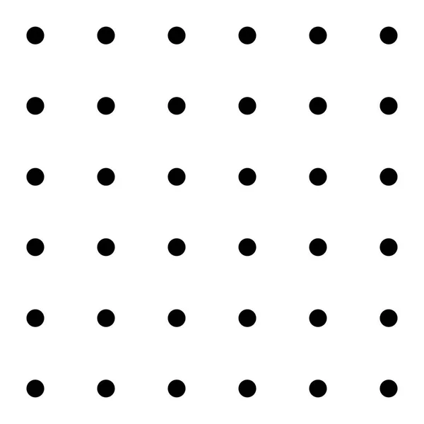 Reihe schwarzer Kreis nahtlose Muster. Kreis und weißer Hintergrund. -Auszeichnungspunkte. Vektorillustration — Stockvektor