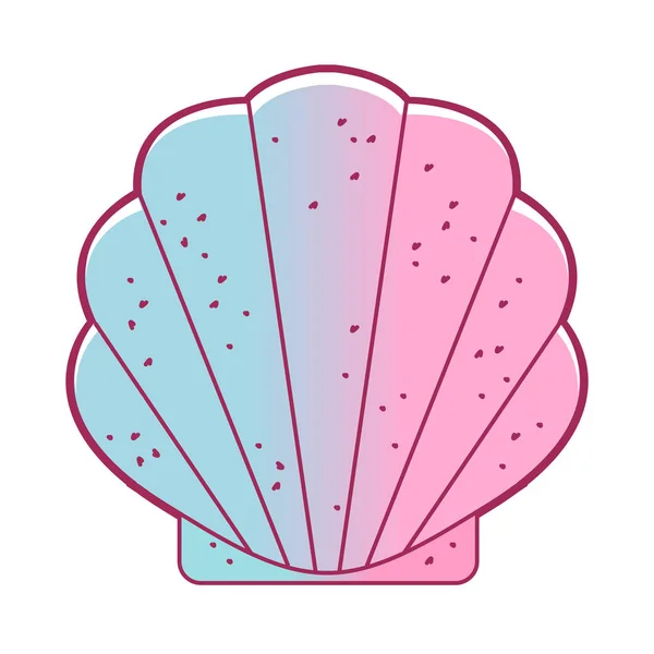 Coquillages, mollusques bivalves. Pétoncles exotiques, mollusques marins nature sauvage. Simple coquille de mer. Emballage pour petites poupées. Illustration vectorielle — Image vectorielle