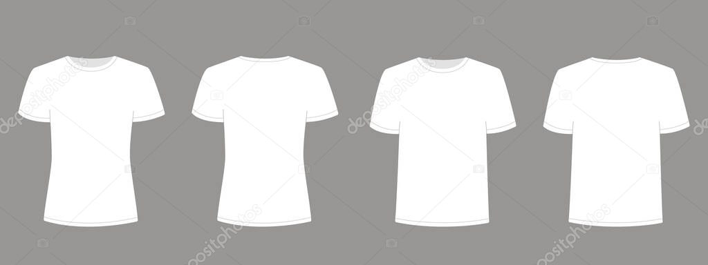 Download T Shirt Mockup Front Back Side Free Vector Eps Cdr Ai Svg Vector Illustration Graphic Art