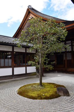 Higashiyama Kennin-ji Tapınağı avlusu, Kyoto, Japonya,