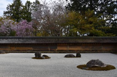 Zen Bahçe ryoanji Tapınağı, kyoto, Japonya
