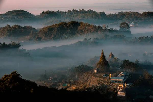 A temple surrounded by nature to pray to buddha from sunrise to sunset