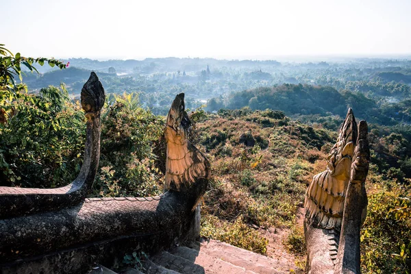 A temple surrounded by nature to pray to buddha from sunrise to sunset