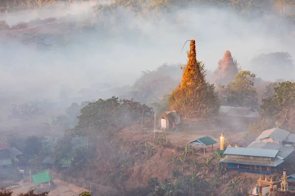 A temple surrounded by nature to pray to buddha from sunrise to sunset