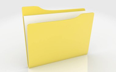 Beyaz arkaplandaki dizinin 3B çizimi