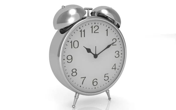 Illustration Clock White Background — Stock Photo, Image