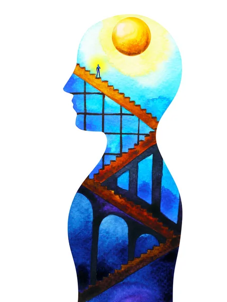 ay bağlantı sanat insan güç suluboya vücut