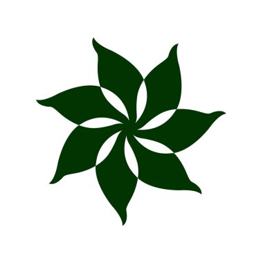 yaprak ağaç çiçek çiçek logosu simgesi simgesi işareti tasarlamak vektör